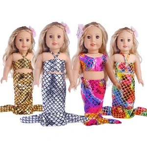 18 Inch Girl Doll Clothes Mermaid Swimsuit Toy Accessories