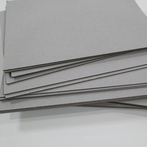 1mm 2mm 3mm Grey Board Strawboard Paper Chip Duplex Board Grey Back both