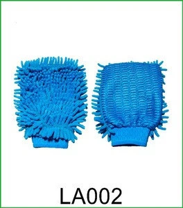 2 in 1 super plush Micro-chenille wash mitt car cleaning tool