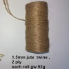 2 ply jute yarn twine rope fiber
