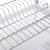 Import 2 Tier Stainless Steel Kitchen Cabinet Organizer Drainer Metal dish holder Dish Dryer Rack from China