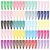 20 colors 5cm Baby Powder Coated Metal Water Drop Hair Accessories BB Hair Clips