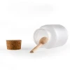 200ml frosted ABS plastic bottle bath salt jar with spoon and wooden stopper