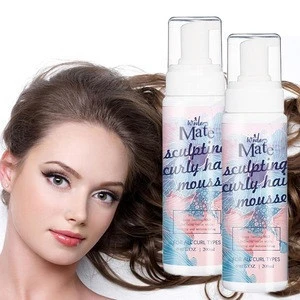 200ML Private Label High Quality Natural Alochol Free Hair Moisturizing Styling Foam Mousse