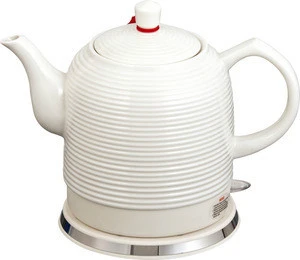 2016 New electric ceramic water kettle for kitchen appliance on hotel and office and home safety tea pot business gifts