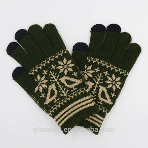2018 China supplier Luxury Unique Fashion Acrylic Fiber Touch Screen Gloves With Factory Wholesale Price