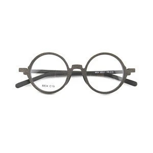 2018 Wholesale Round Optical Frames Fashion Wood Spectacle Frame in Eyeglasses Frames