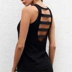 2019 new design bow back tank top for women workout