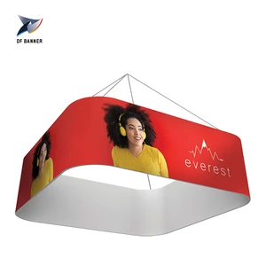 2019 Trade Show Circle Booth Portable Advertising Tension Fabric pop up display stand