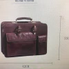2020 Custom premium PU Leather Office Business Briefcase For Men