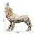 Import 2020 Fashion Resin Animal Figurine Statue Creative Design wolf Sculpture Realistic Resin Crafts Animal from China