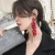 Import 2020 New Arrival Vintage Women Dangle Earrings Sexy Rose Petal Long Tassel Earrings Female Korean Jewelry Red Earrings from China