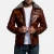 Import 2020 New Fashion Style Brown Color Leather Jacket for Men Stand Collar Zipper Leather Jacket Winter Jacket Genuine Leather Shell from Pakistan