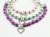Import 2020 Pet Jewelry Pearl Necklace Small Designers Dog Pink Pearl Necklace With Heart Charm from China