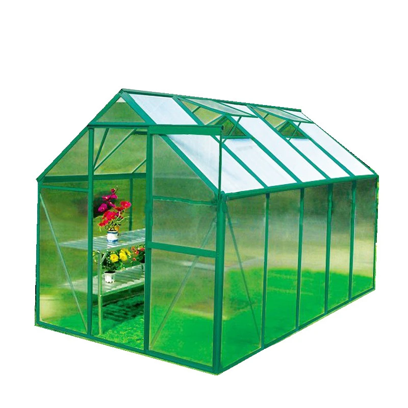 2020 popular Beautiful design home aluminum garden use PC greenhouse for sale polycarbonate natural greenhouses