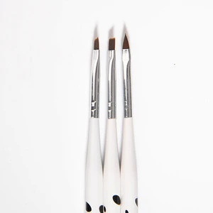 2020 Top Quality Gel Brush 3 PCS Plastic Handle Imported Nylon Paint Brush Set