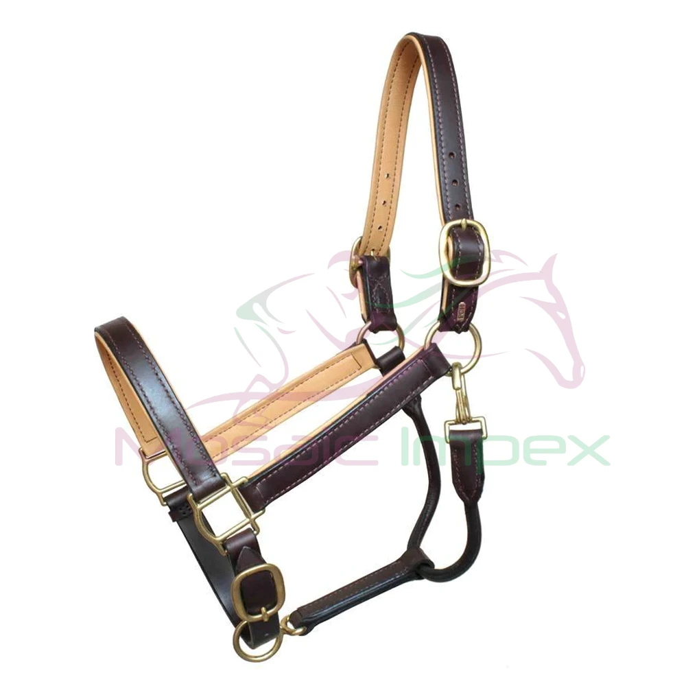 2020 Top Quality New leather design horse headstall Leather Halter