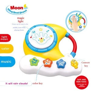 2020 Wholesale Moon Hand Drum Plastic Musical Instrument Gives kids Musical Toy Gift