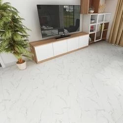 2021 Best choice Bright color white pvc marble flooring roll vinyl tiles