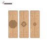 2021 Custom logo Eco Friendly Natural Cork Yoga Mat Non-slip Exercise Fitness Gymnastics Mat PU rubber Mat with carry strap