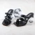 Import 2021 New Fashion Women Ladies Open toe Sandals Clear Chunky  Pumps Block Heels Shoes Heels sandals from China
