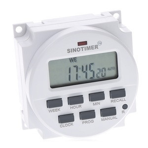 Buy 220 - 240v Ac / 12v Dc 7 Days Programmable Timer Switch With ...