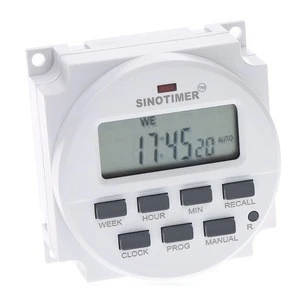 220 - 240V AC / 12V DC 7 Days Programmable Timer Switch with Underwriters Labor listed Relay inside and Countdown Time Function
