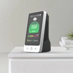 24 Hours Real Time Monitoring CO2 Concentration Meter Carbom Dioxide Sensor Desktop CO2 Monitor Air Quality Monitor Metal + ABS