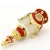 Import 25ml Crown style glass spray perfume bottle,inlaid with colored stones,factory made perfume bottle from China