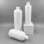 250ml PET round Black white clear Trigger Spray plastic bottle with pump spray cap