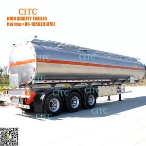 3 axles 35000L-60000L petrol tanker semi trailer/liquid transport truck trailer/fuel oil tanker semi trailer for sale