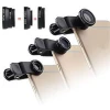 3 in 1 Clip Mobile Phone Lenses Fish Eye Wide Angel Macro Universal Camera Lens For iPhone 6 6s Samsung Xiaomi Redmi