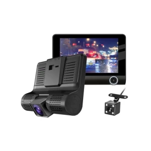 3 Lens 4  LCD FHD 1080p Dashboard Camera Recorder Car DVR Reversing Image Video Recorder Rearview Dash Cam Camera