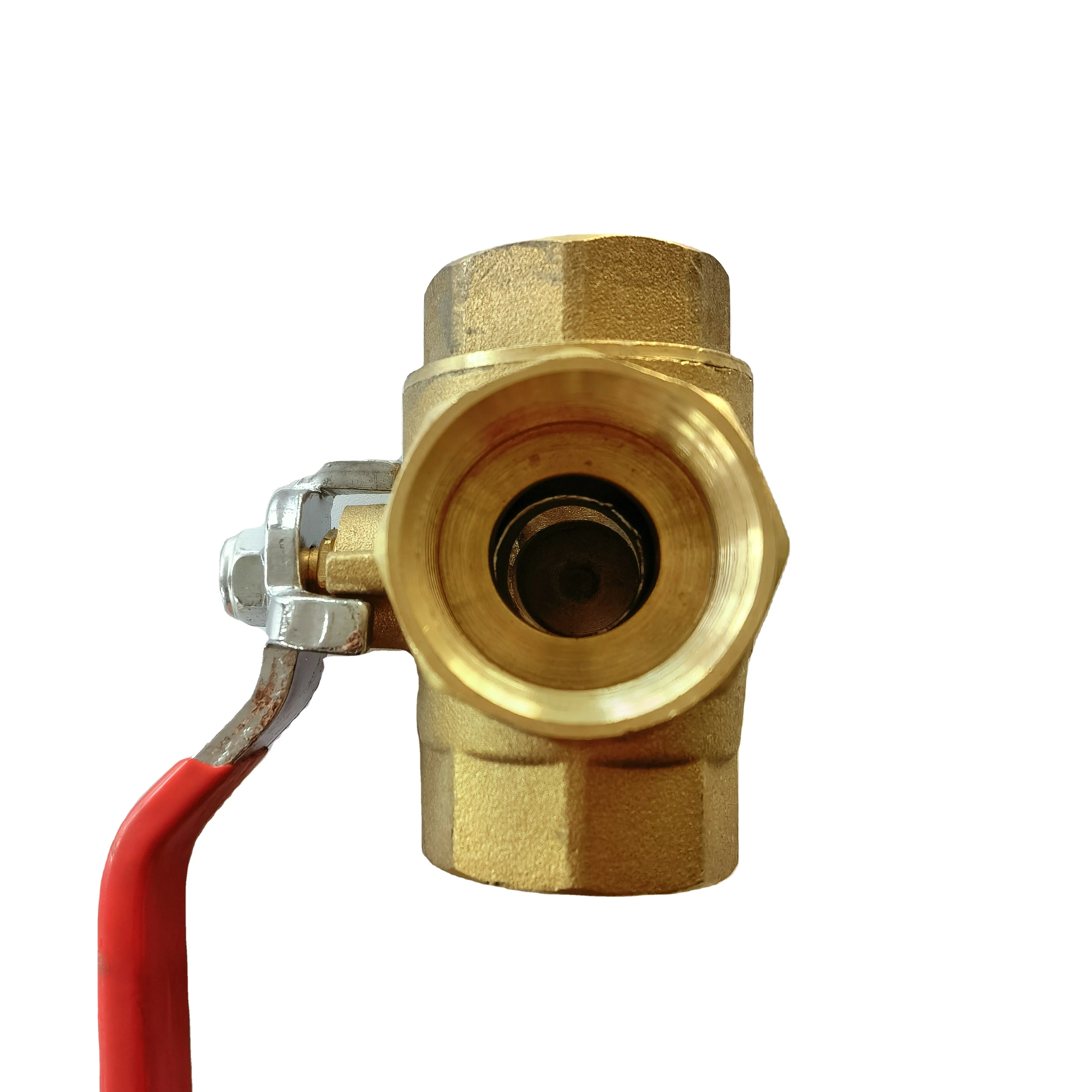 3 way brass ball valve with T type L type