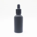 30ml Serum Essential Oil Eliquid frosted black Colored Glass Dropper Bottles CBD oil MRTS-019T