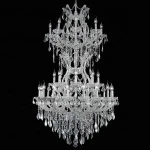 34 arms lights 36"x56" inch 90cm 140cm crystal chandelier pendant light suspension lamp classic design luxury luxurious lighting