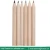 Import 3.5" wooden rainbow pencil with logo 6pcs natural colour pencil set from China