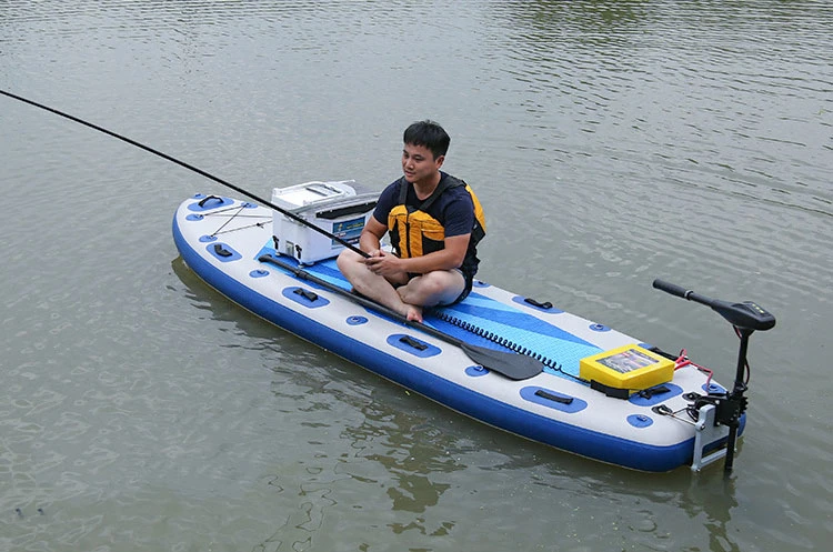 350x100x20cm In Stock Outboard Engine Attached Available inflatable SUP Allround Racing Surfboards for Sale
