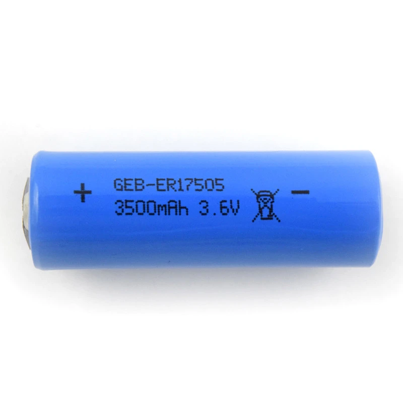 3.6v Primary lithium battery ER17505 A size 3500mah Li/SOCl2
