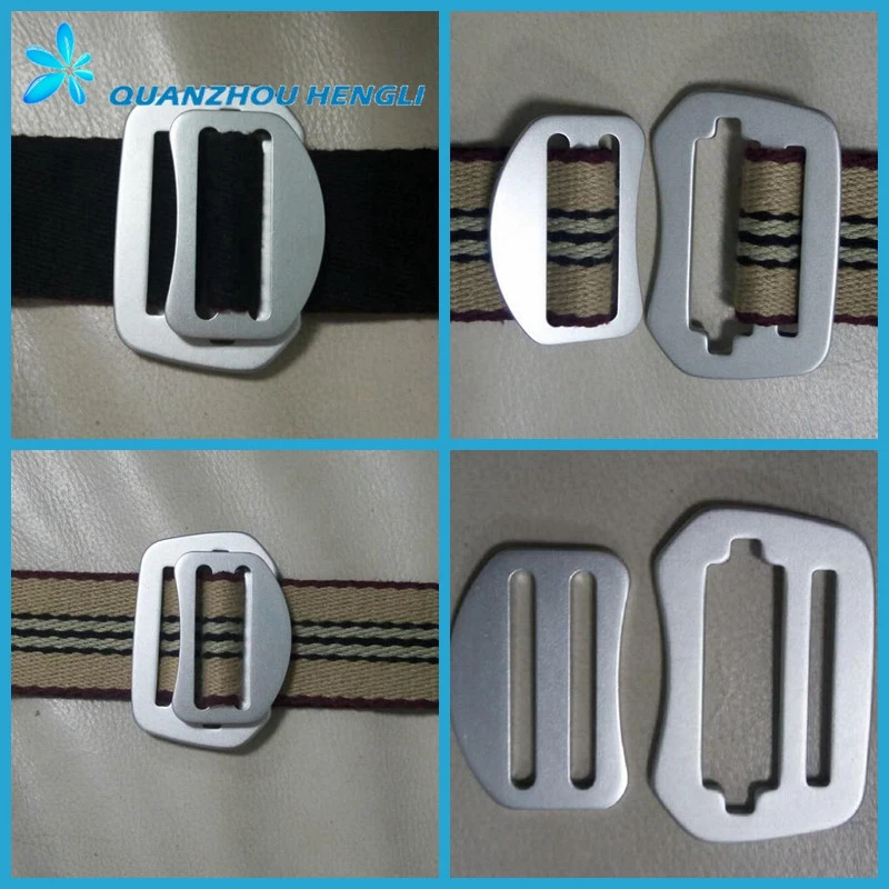 38mm aluminum lock belt buckle set for men women