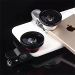 3in1 camera lens clip on camera lens kit for cell phones mobile photo lens