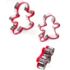 3Pcs High Quality Stainless Steel Gingerbread Man Cake Mold Set Cookie Cutter Food Grade Cookie Mold For Baking Tool