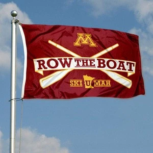 3x5Fts Polyester Custom Banner Minnesota Gophers Row The Boat Ski U Mah Flag