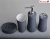 Import 4 pcs metallic and mat finishing ceramic bathroom accessories set from China