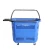 Import 48L Plastic Shopping Hand Basket Rolling Basket with wheels from China
