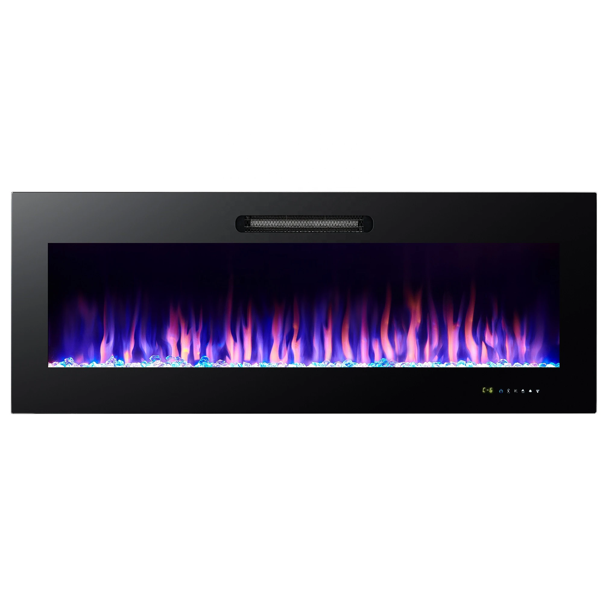 50 Inches Upgrated Recessed Fireplaces for Living Room Electric Fireplace Wall Mounted