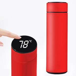 500ML Thermos Vacuum Flasks Temperature Display 304 Stainless Steel Hot Water Bottle Travel Coffee Mug Tea Milk Mug Thermo cup