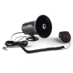 50W 12V Horn Megaphone Loudspeaker Warning Alarm 120dB Siren Air 7 Sound For Car Motorcycle Auto Truck Boat