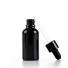 5ml 10ml 15ml 20ml 30ml 50ml 100ml glossy/shiny black essential oil glass dropper bottle