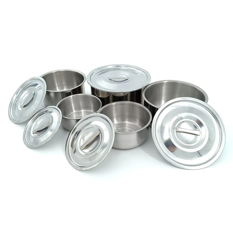 5pcs kitchen ware accessories set stainless steel stock pot keep fresh pot in stock